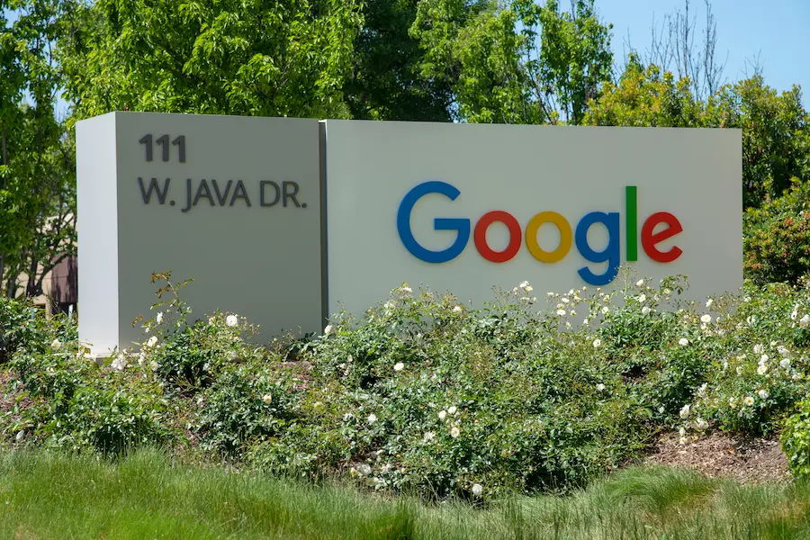 google office sign at 111w java dr. with logo