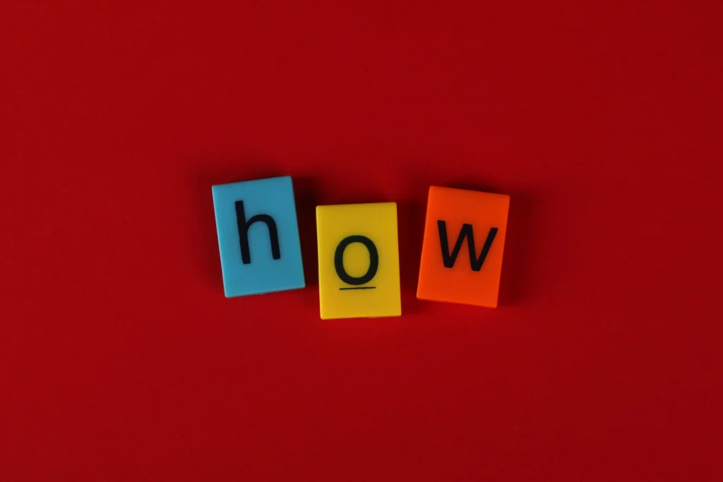 HOW letters in three cubes